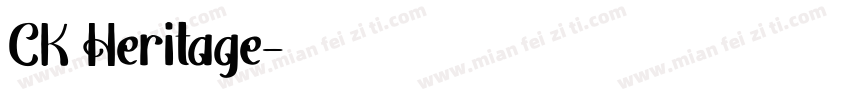 CK Heritage字体转换